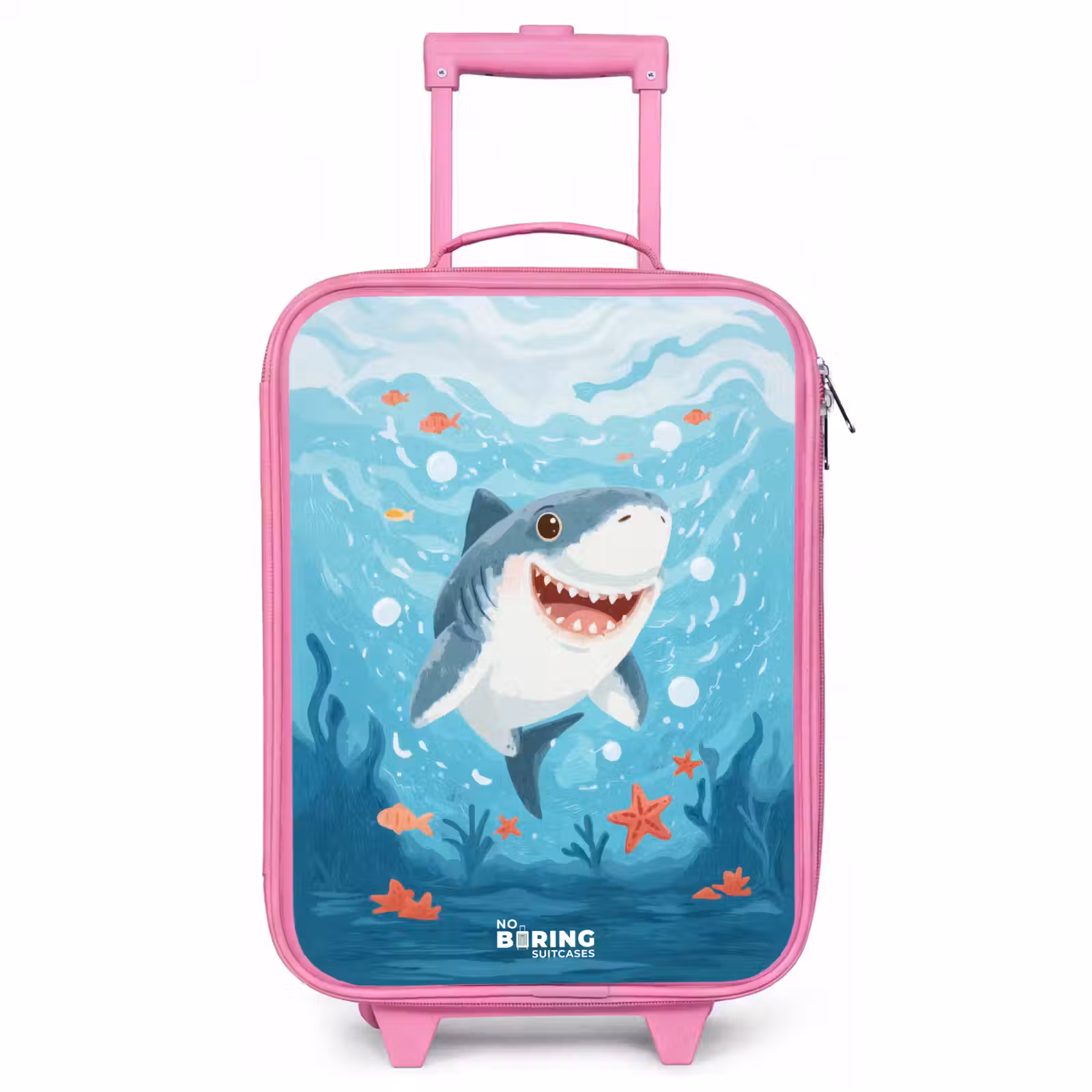Valise enfant - Rose - Requin - Eau - Mer — 1