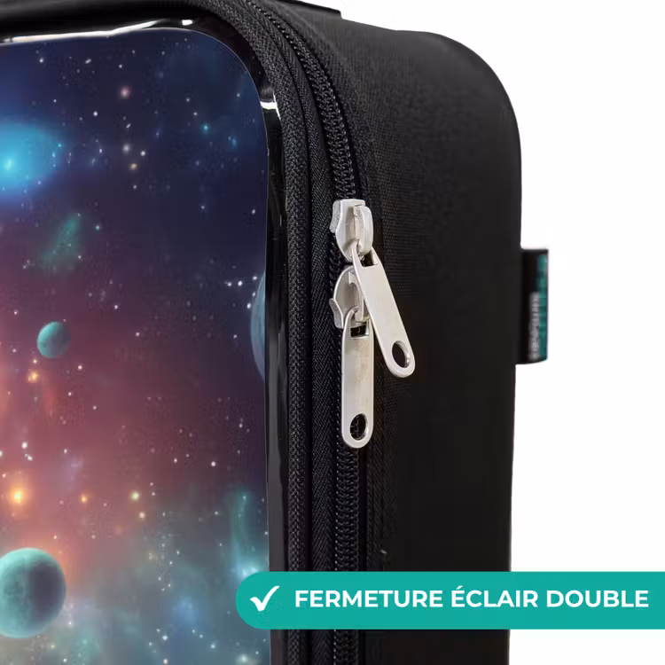 Valise enfant - Créature extraterrestre verte sur un paysage lunaire — 6