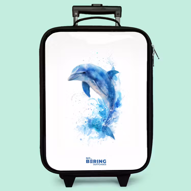 Valise enfant - Dauphin bleu sauteur — 3