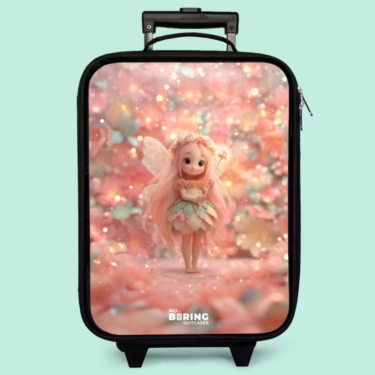 Valise enfant - Fée des fleurs dans un monde de conte de fées rose — 3