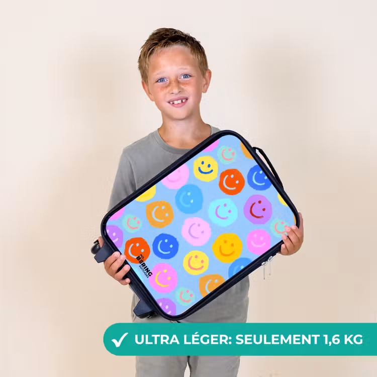 Valise enfant - Motif joyeux de smileys — 2