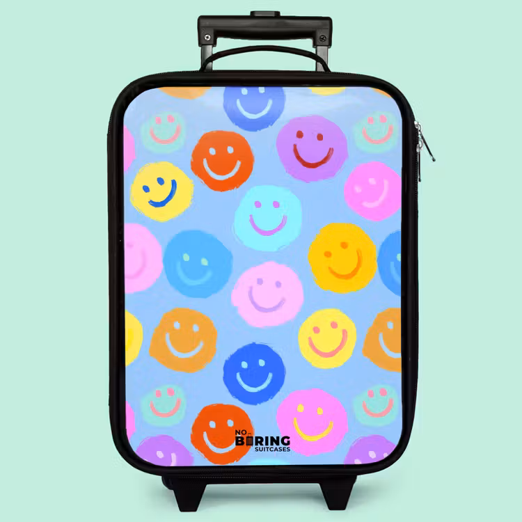 Valise enfant - Motif joyeux de smileys — 3