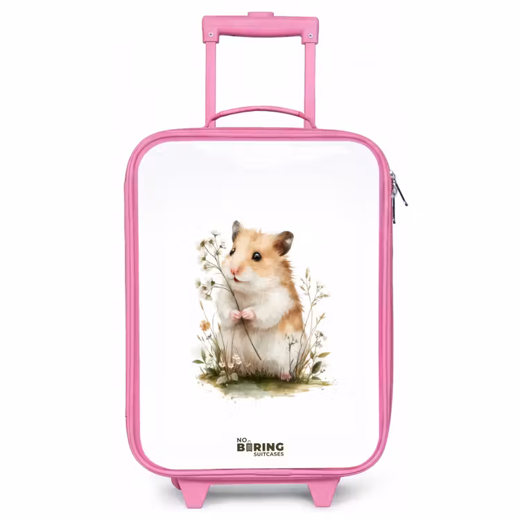 Valise enfant - Rose - Animal - Nature - Hamster — 1