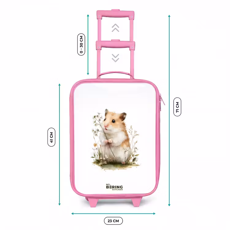 Valise enfant - Rose - Animal - Nature - Hamster — 6