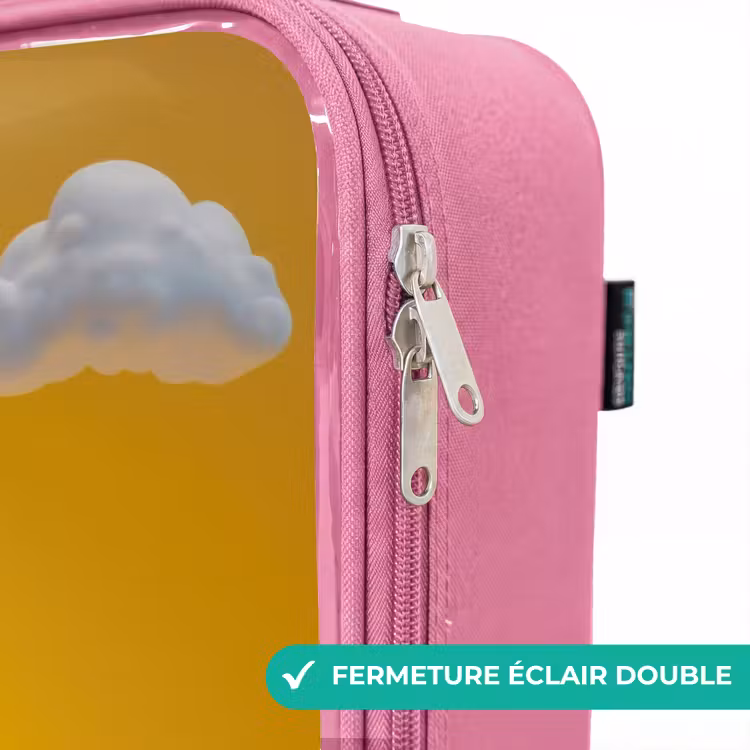 Valise enfant - Rose - Bonbons - Monstre - Arc-en-ciel — 7
