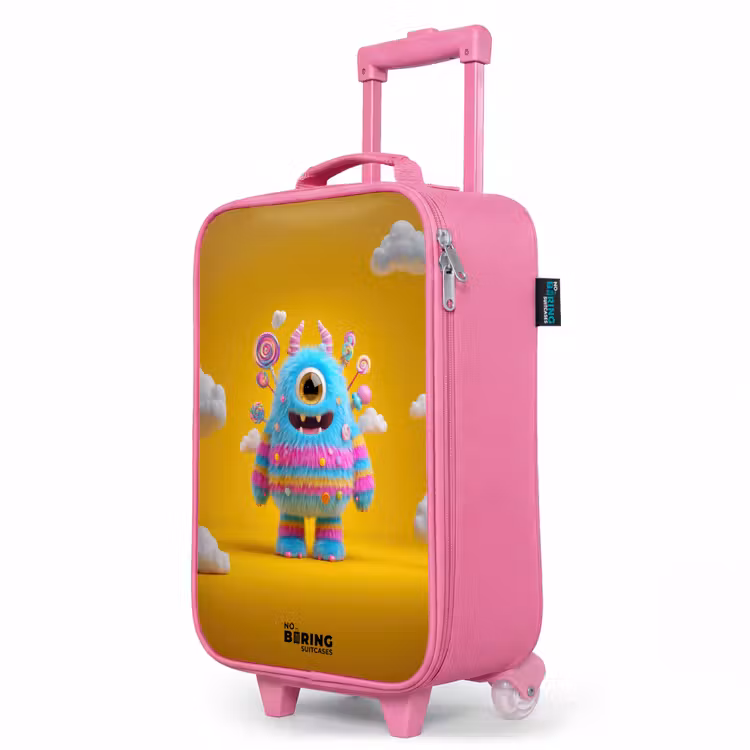 Valise enfant - Rose - Bonbons - Monstre - Arc-en-ciel — 8