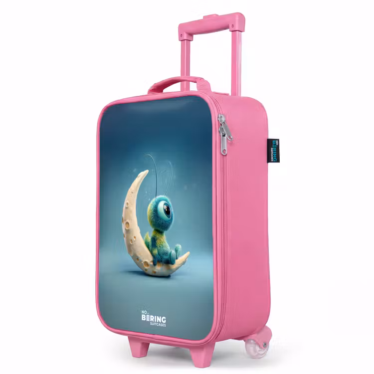 Valise enfant - Rose - Créature rêveuse sur la lune — 8