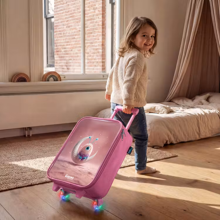 Valise enfant - Rose - Fauteuil à bascule avec Fluffy Weasel — 2