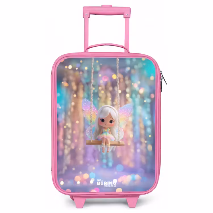 Valise enfant - Rose - Fée - Elfe - Arc-en-ciel — 1