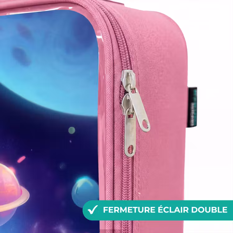Valise enfant - Rose - Joyeuse rencontre dans l'espace — 7