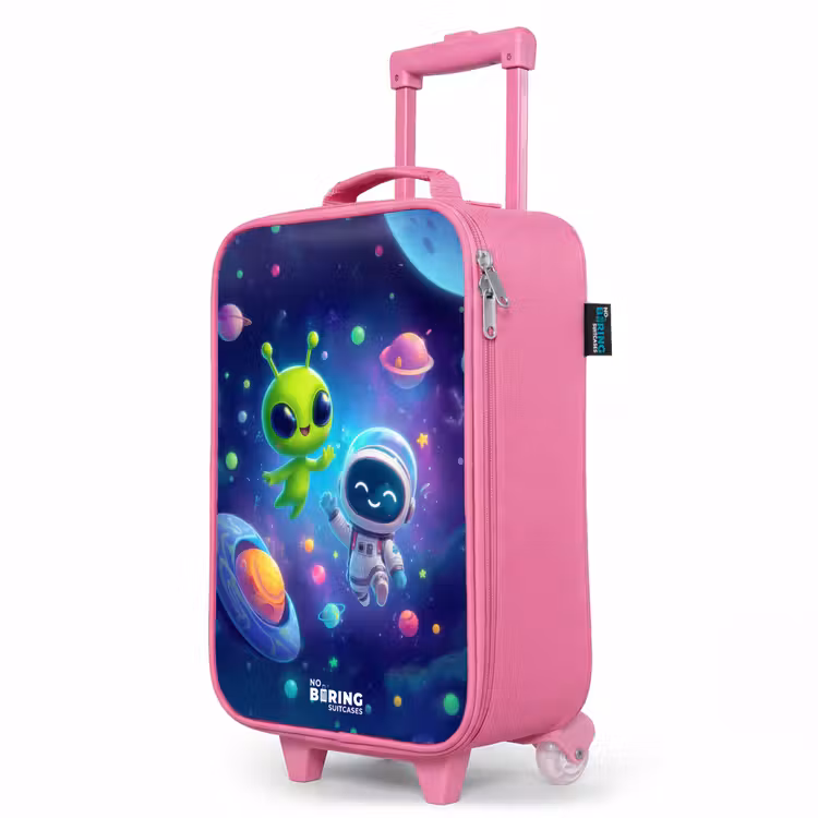 Valise enfant - Rose - Joyeuse rencontre dans l'espace — 8