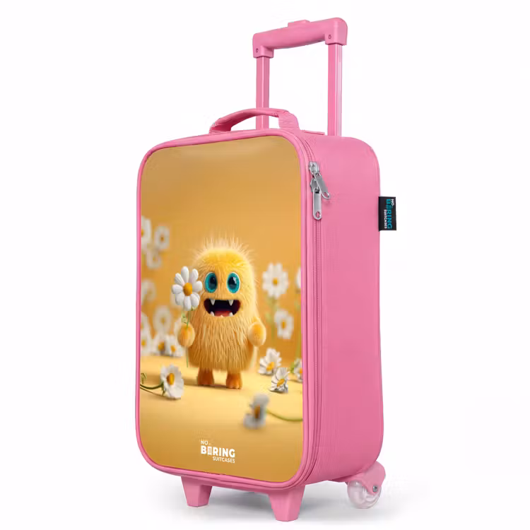 Valise enfant - Rose - Monstre - Créature - Fleur - Jaune — 8