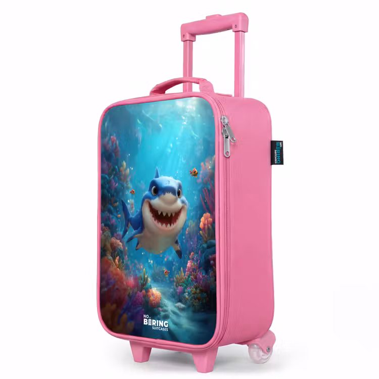 Valise enfant - Rose - Récif - Corail - Requin - Animal — 8