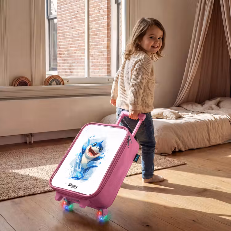 Valise enfant - Rose - Requin - Dents - Eau — 2