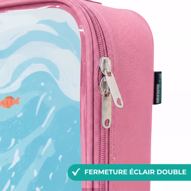 Valise enfant - Rose - Requin - Eau - Mer — 7