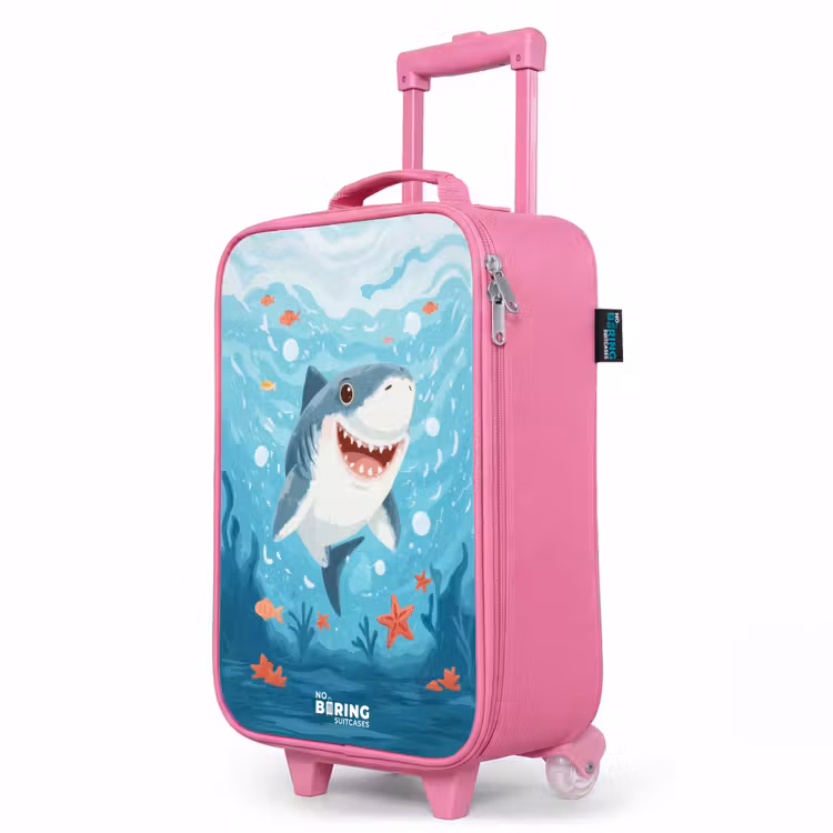 Valise enfant - Rose - Requin - Eau - Mer — 8