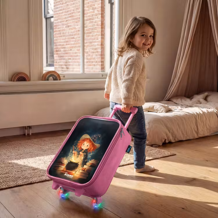 Valise enfant - Rose - Sorcière avec potion étincelante — 2