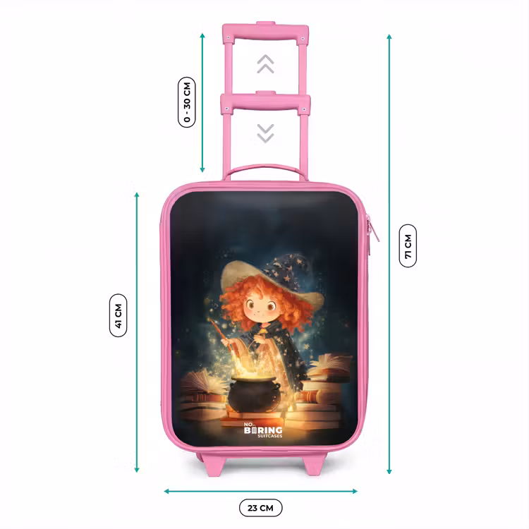 Valise enfant - Rose - Sorcière avec potion étincelante — 6