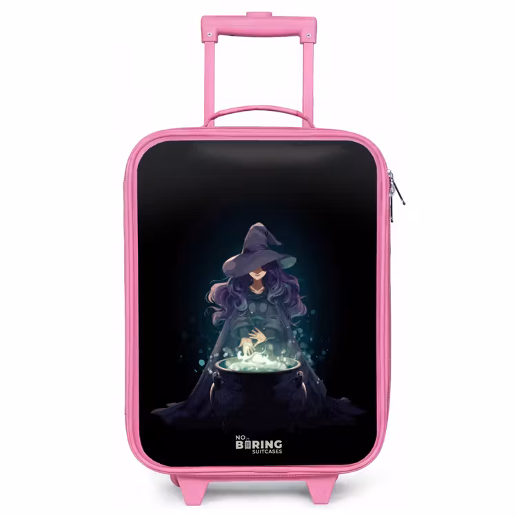 Valise enfant - Rose - Sorcière - Chaudron - Magie — 1