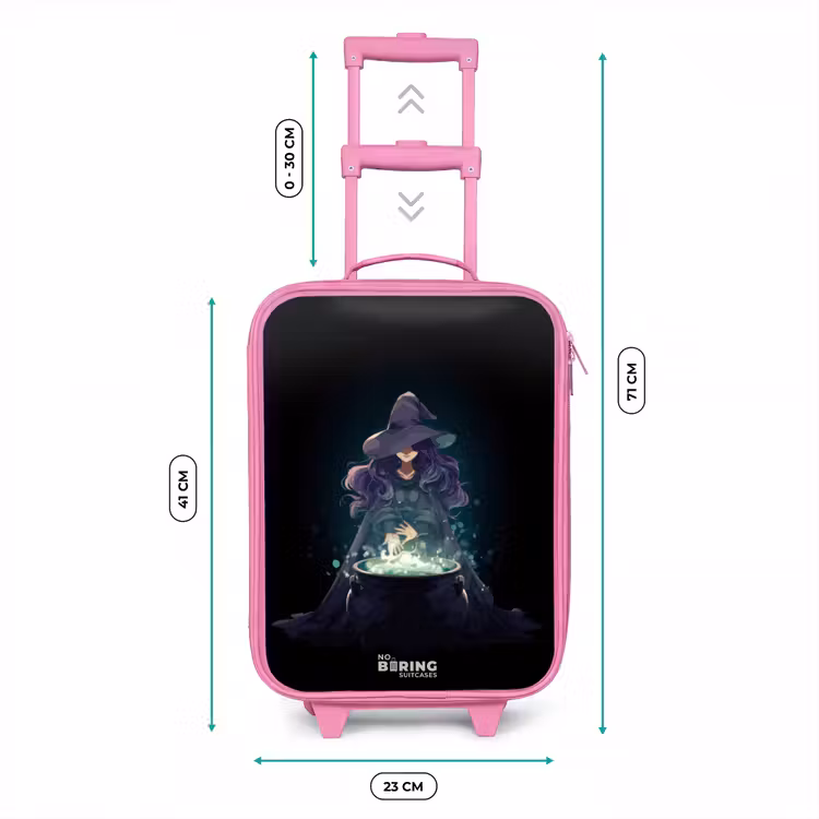 Valise enfant - Rose - Sorcière - Chaudron - Magie — 6