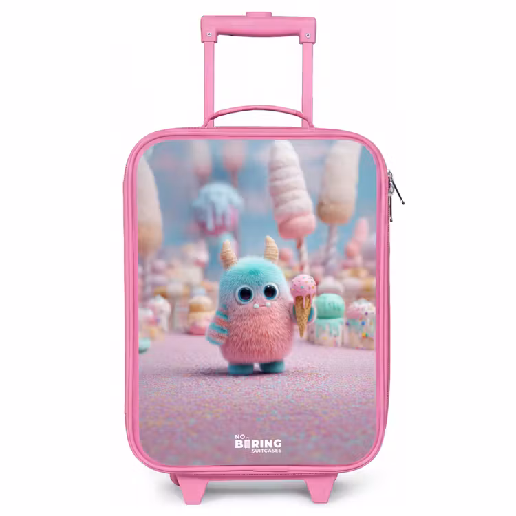Valise enfant - Rose - Sweet Monster Candy Adventure — 1