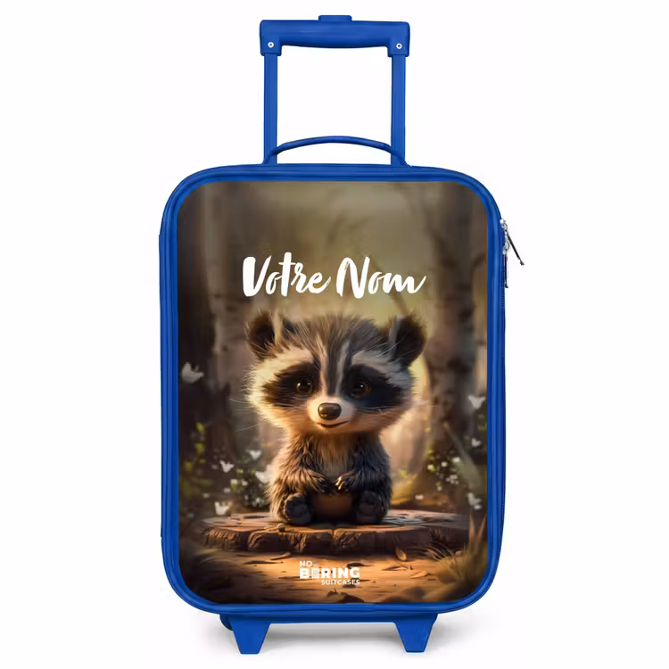 Valise enfant avec nom - Bleu - Bobby Bosboom — 1