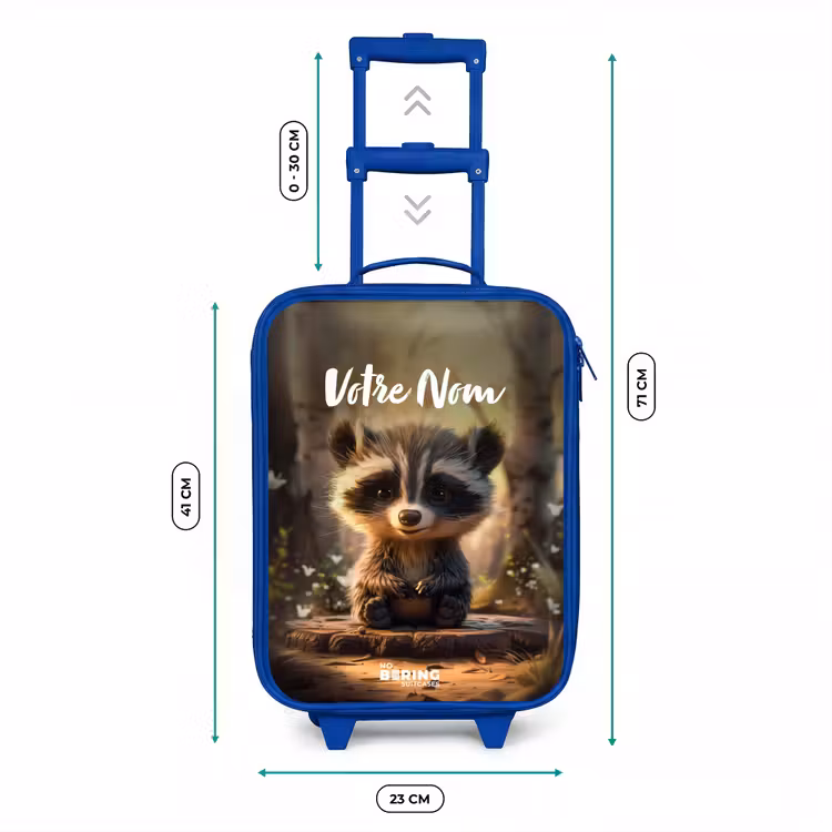 Valise enfant avec nom - Bleu - Bobby Bosboom — 6