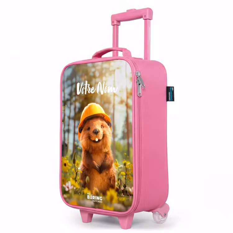 Valise enfant avec nom - Rose - Benno Bloembouwer — 8