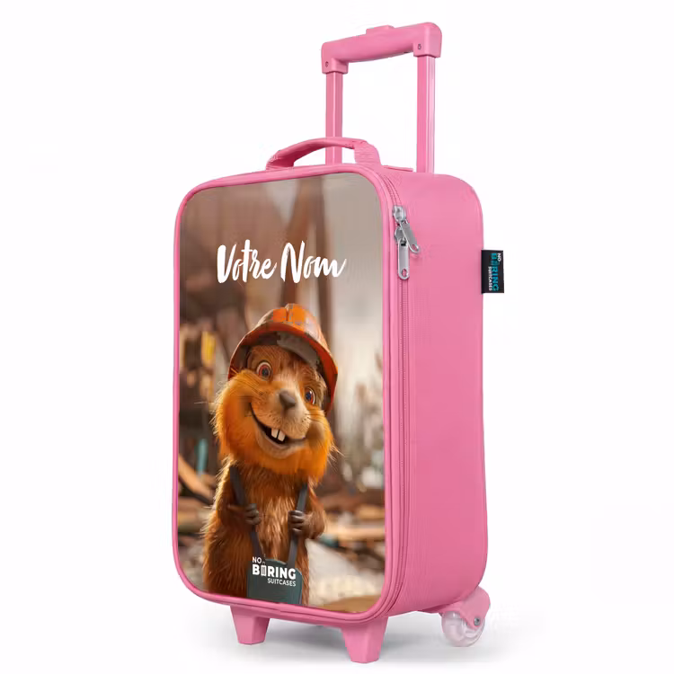 Valise enfant avec nom - Rose - Bertus Bouwbever — 8