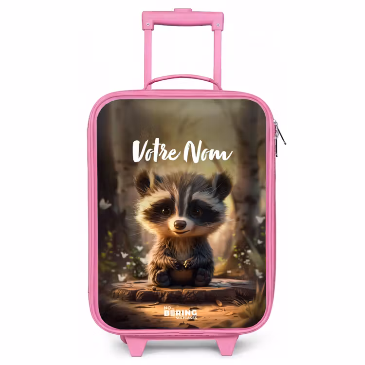 Valise enfant avec nom - Rose - Bobby Bosboom — 1