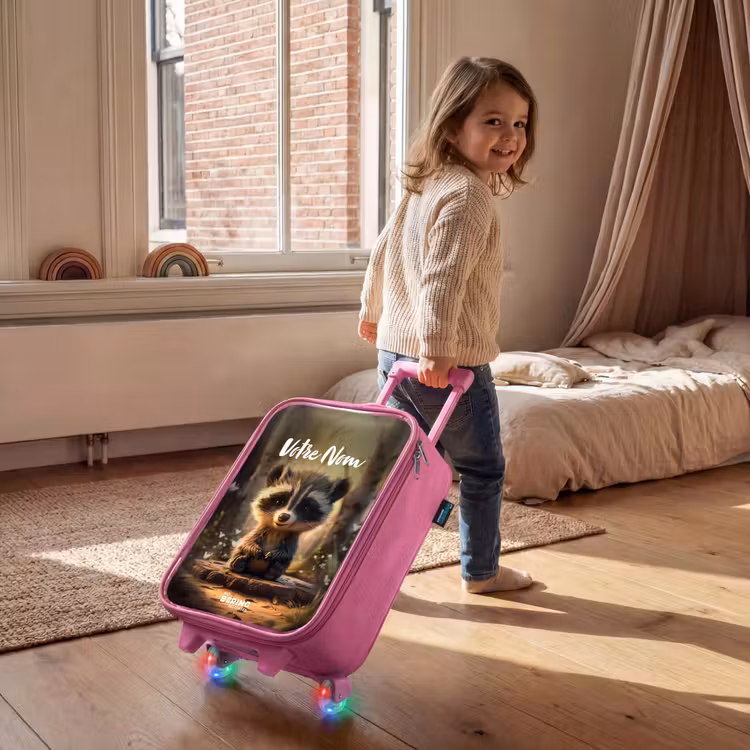 Valise enfant avec nom - Rose - Bobby Bosboom — 2