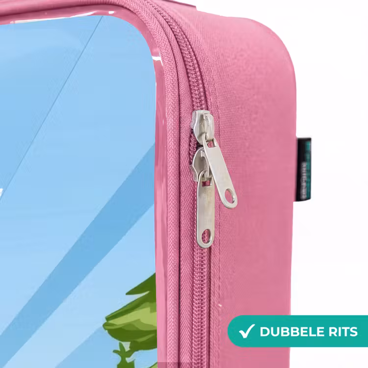 Valise enfant avec nom - Rose - Ours de travail Wally — 7