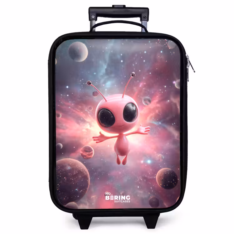 Valise enfant - Alien rose dans une nébuleuse d'étoiles — 1