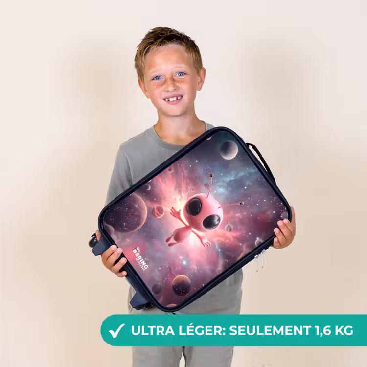 Valise enfant - Alien rose dans une nébuleuse d'étoiles — 2