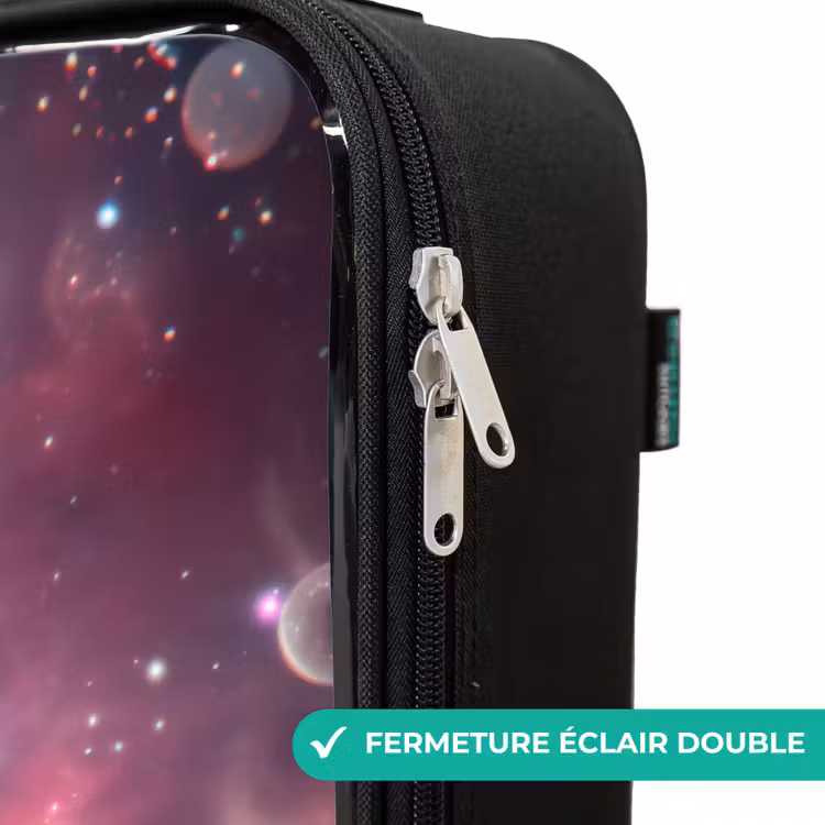 Valise enfant - Alien rose dans une nébuleuse d'étoiles — 6