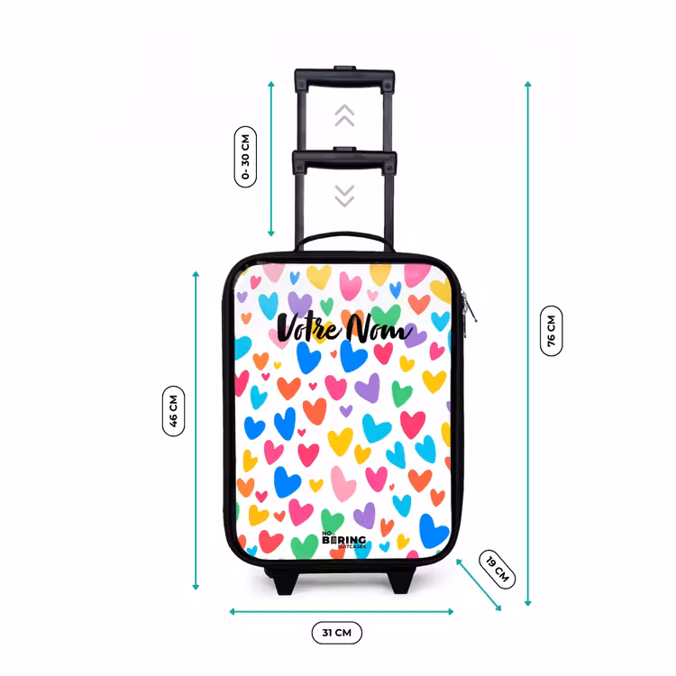 Valise enfant - Coeurs colorés — 7