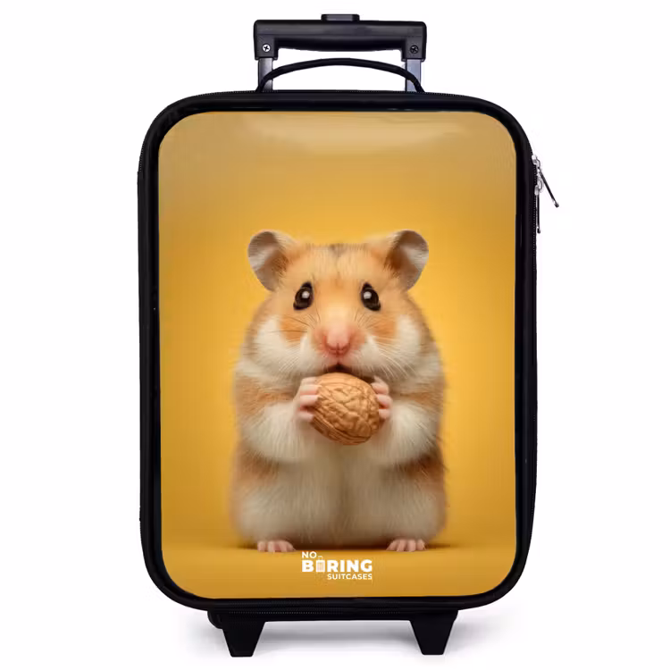 Valise enfant - Hamster - Noyer - Animal — 1