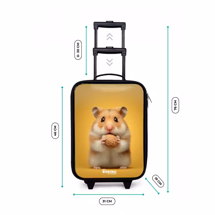 Valise enfant - Hamster - Noyer - Animal — 7