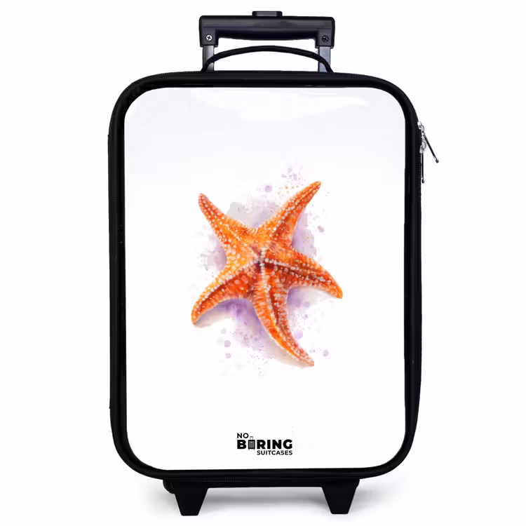 Valise enfant - Illustration de l'étoile de mer orange — 1