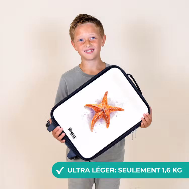 Valise enfant - Illustration de l'étoile de mer orange — 2