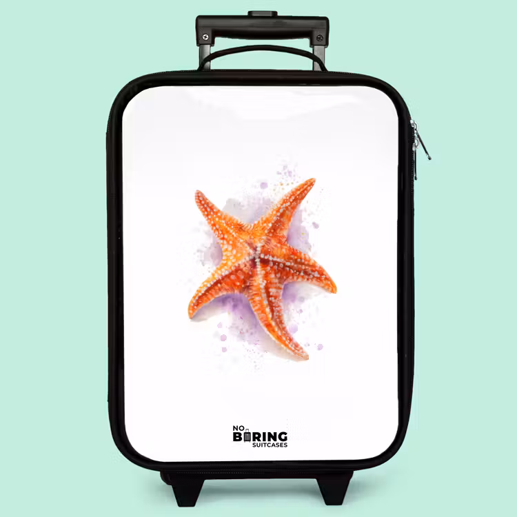 Valise enfant - Illustration de l'étoile de mer orange — 3