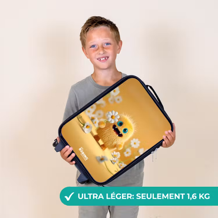 Valise enfant - Monstre - Créature - Fleur - Jaune — 2