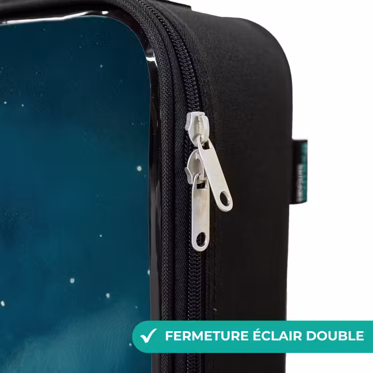 Valise enfant - Monstre vert sur croissant de lune — 6