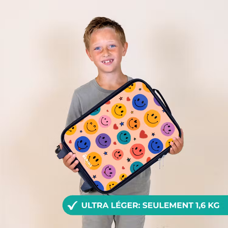 Valise enfant - Motif Smiley joyeux — 2