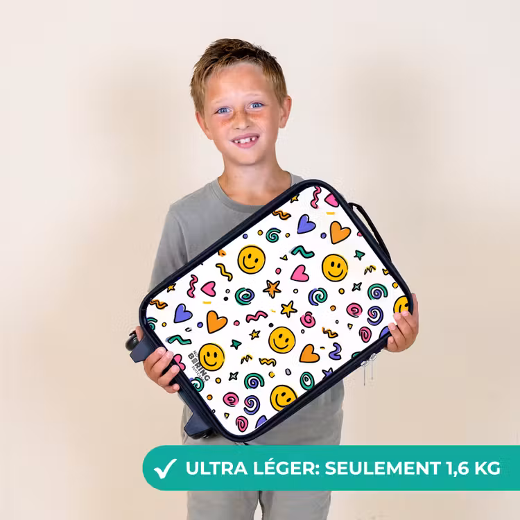 Valise enfant - Smiley - Coeur - Étoile — 2