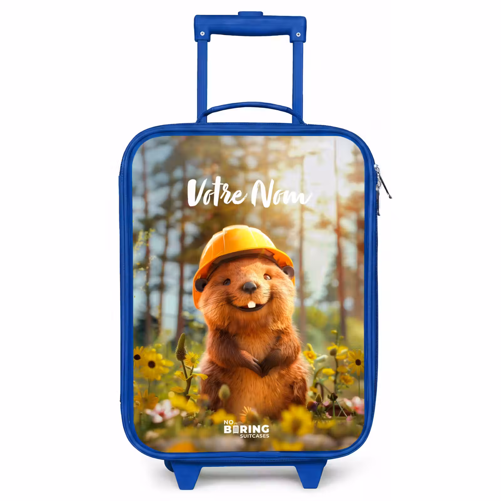 Valise enfant avec nom - Bleu - Benno Bloembouwer — 1