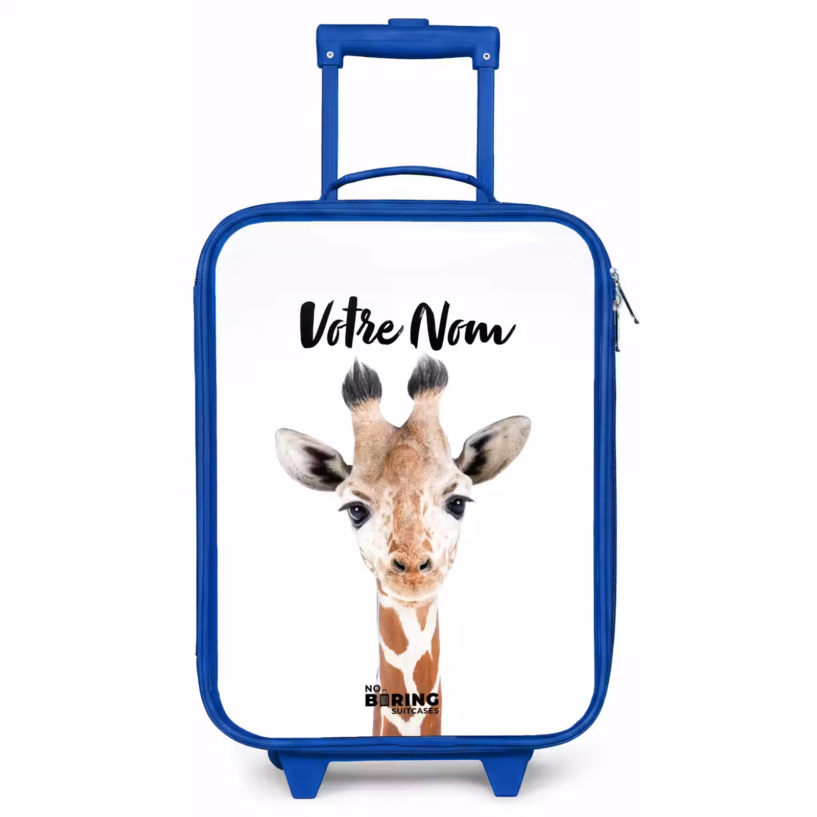 Valise enfant avec nom - Bleu - Gerrie Girafe — 1