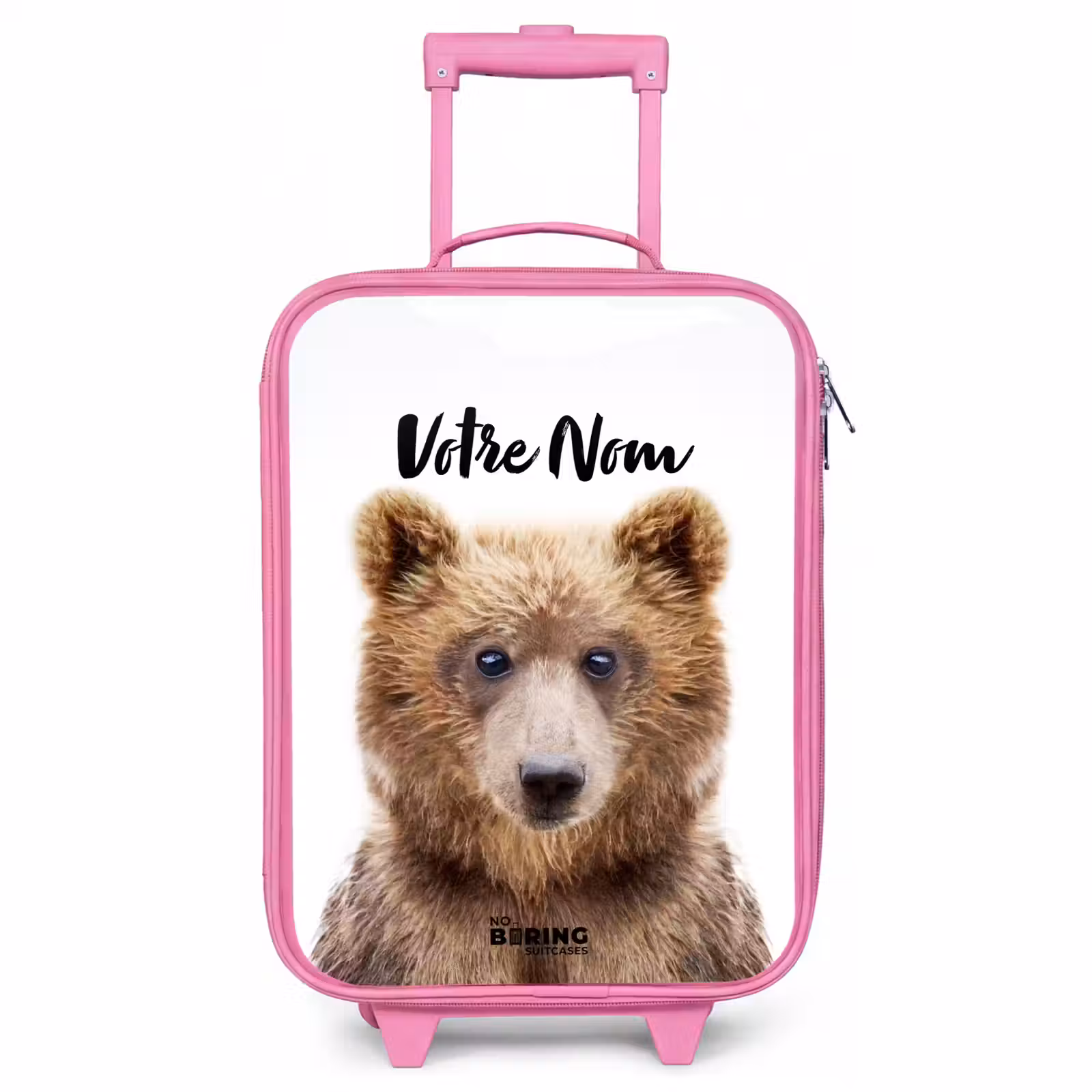Valise enfant avec nom - Rose - Bennie Bear — 1