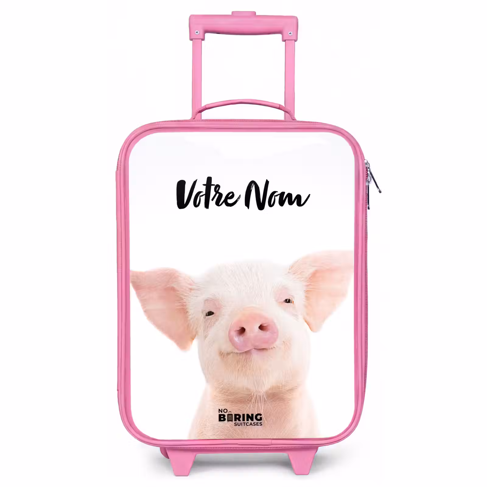 Valise enfant avec nom - Rose - Binky Big — 1