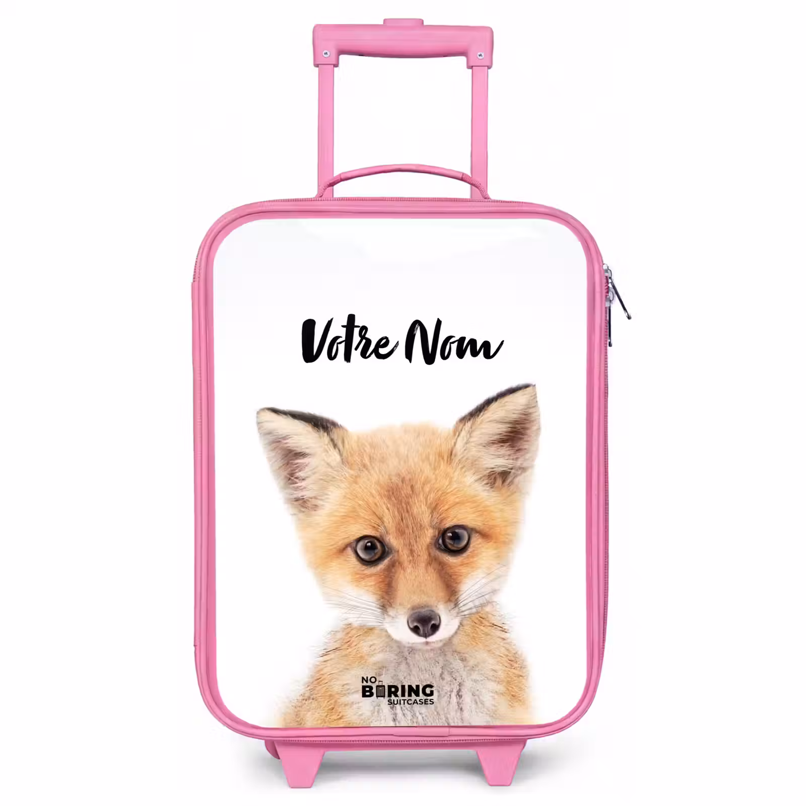 Valise enfant avec nom - Rose - Vicky Fox — 1